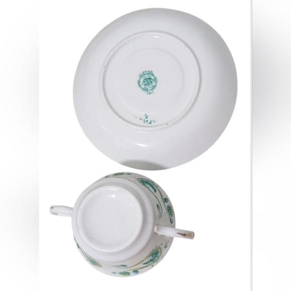 Antique Double Handle Teacup By William Adderley  "W A A & Co" - Picture 6 of 9